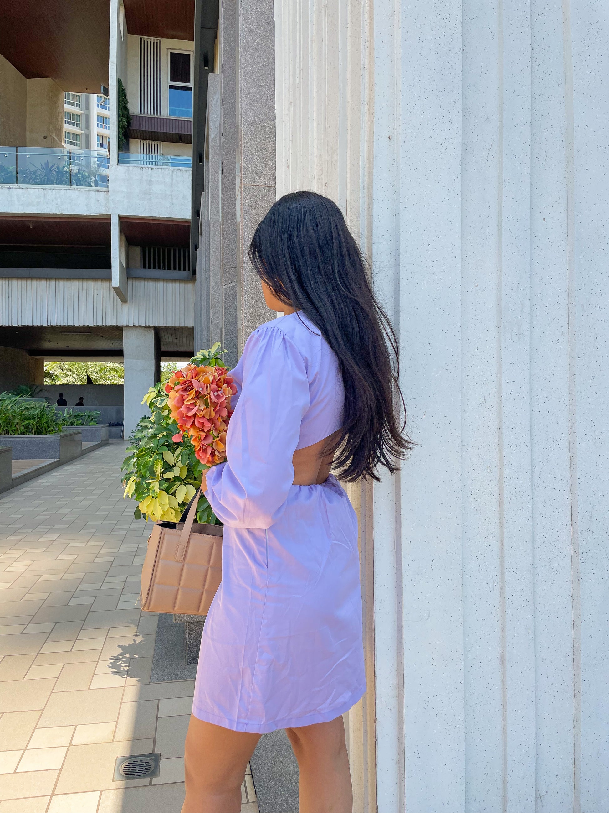 Back me up Lavender Dress- Studioanne