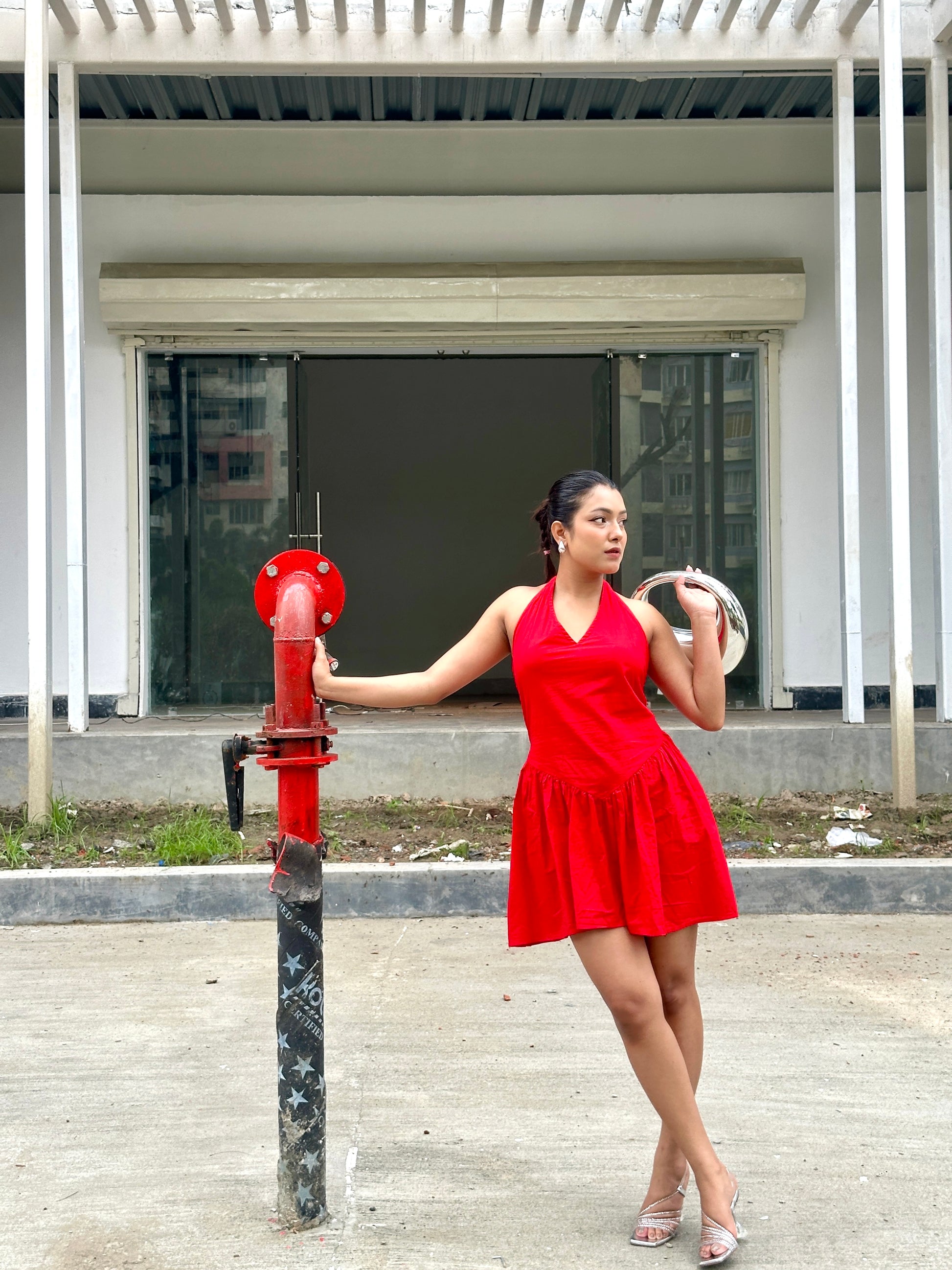 Scarlet Red Mini Dress for Women | Chic and Stylish