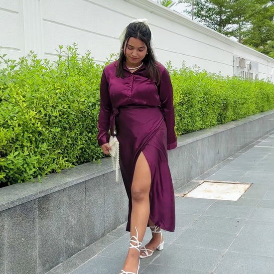 Wine Babe Coord Set for women online India 